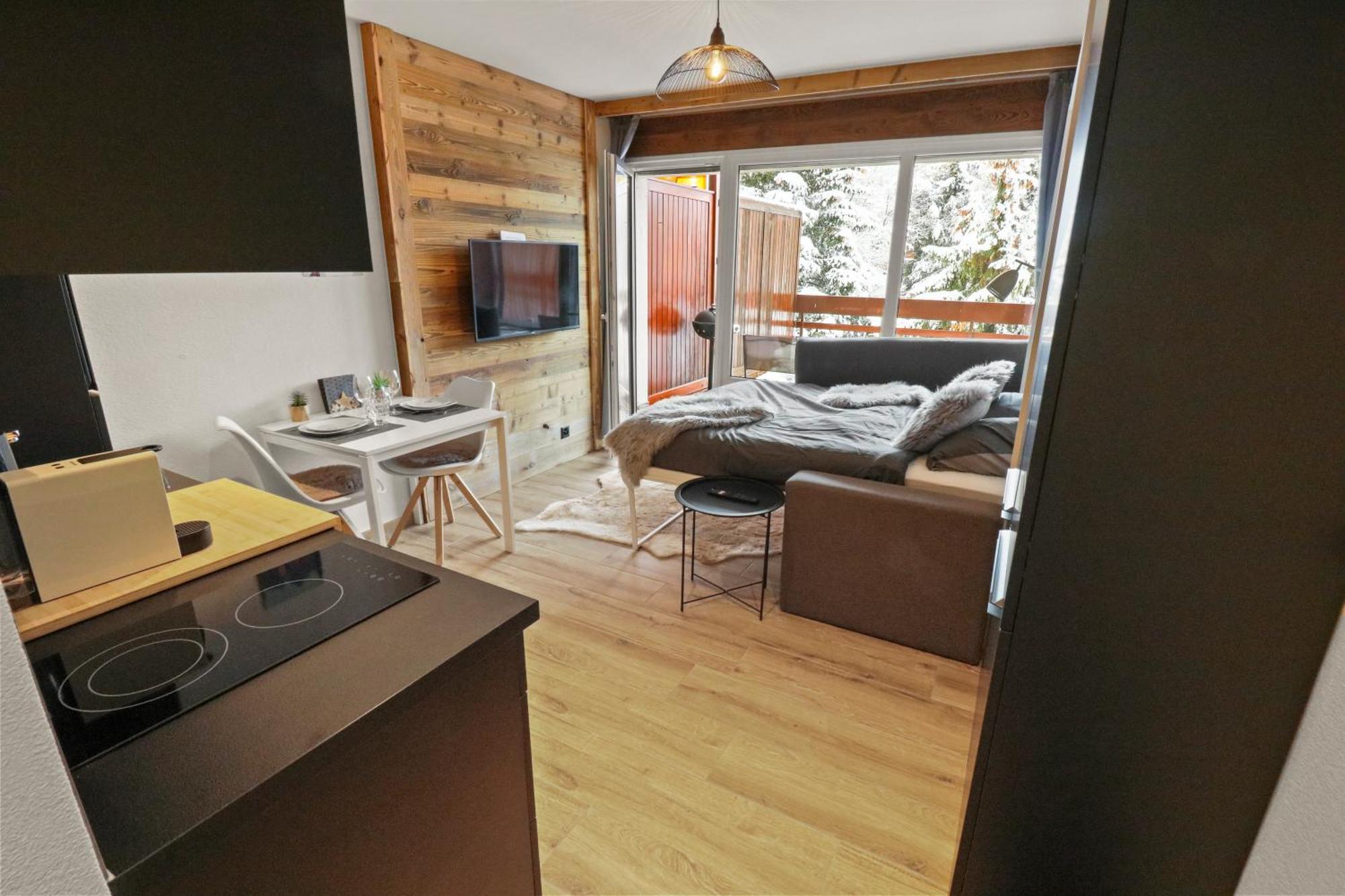 Appartement Joli Studio Avec Parking Gratuit à Crans-Montana Extérieur photo